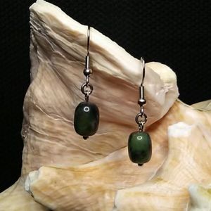 5/$25 Green Jasper Dainty Earrings